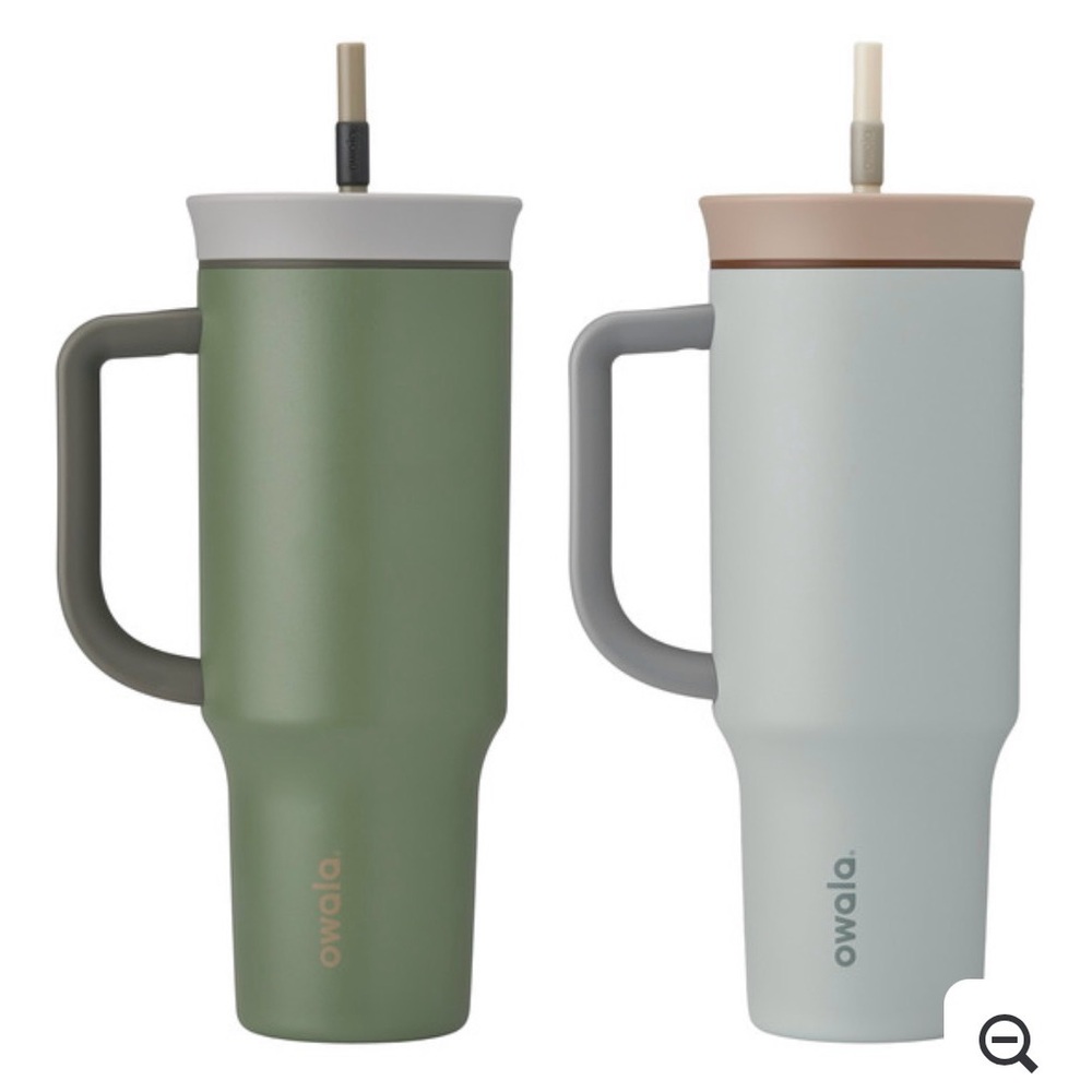 BNIB - Owala Tumbler Set (Green/Grey) - 2 x 40 oz